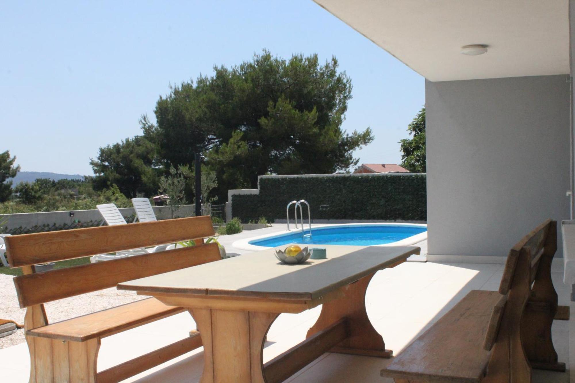Villa Marta 3 Bedrooms, 2 Baths And Pool Kaštel Štafilić Exteriér fotografie